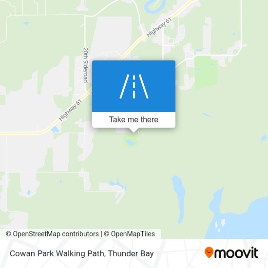 Cowan Park Walking Path map