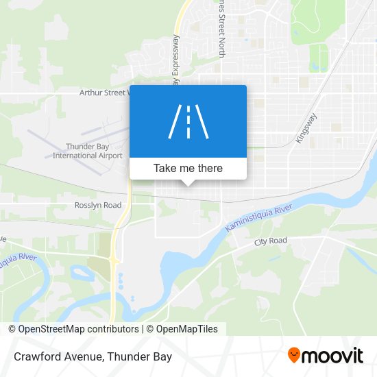 Crawford Avenue map