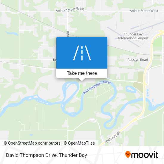 David Thompson Drive map