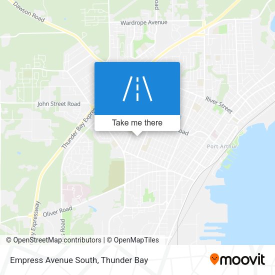 Empress Avenue South map