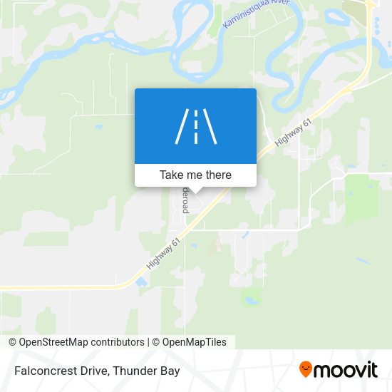 Falconcrest Drive map