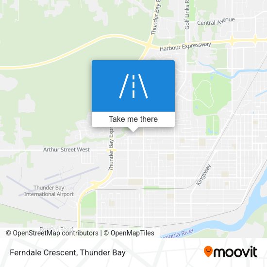 Ferndale Crescent map