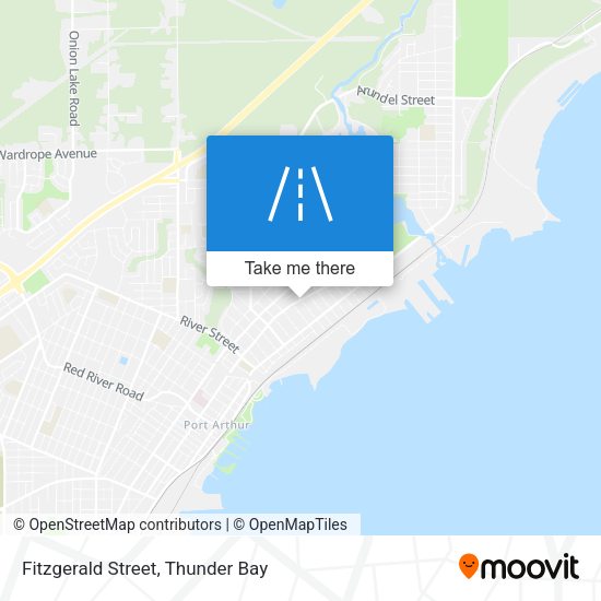 Fitzgerald Street map