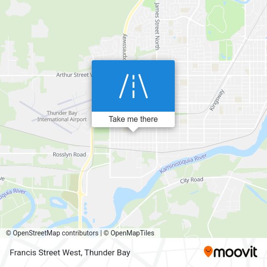 Francis Street West map