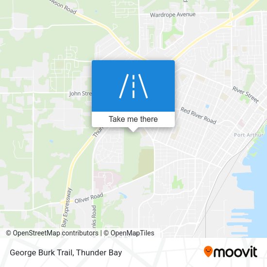 George Burk Trail map