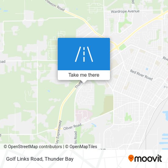 Golf Links Road map