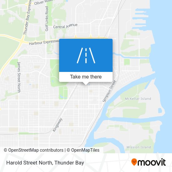 Harold Street North map