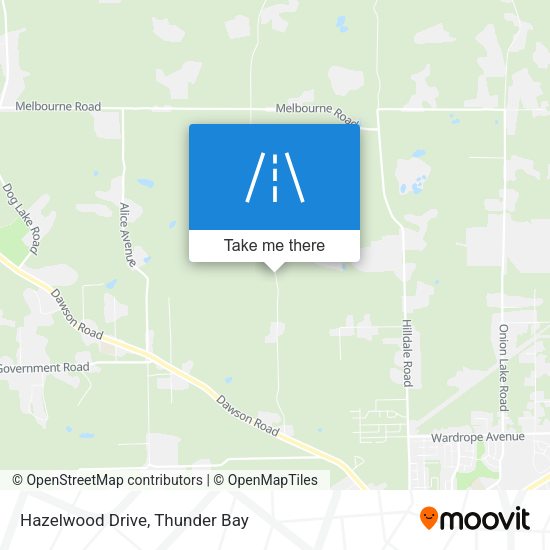 Hazelwood Drive map
