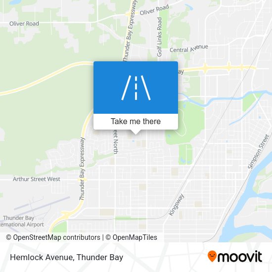 Hemlock Avenue map