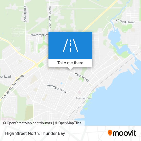 High Street North map