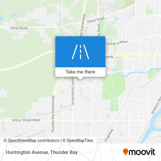 Huntington Avenue map