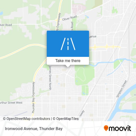 Ironwood Avenue map