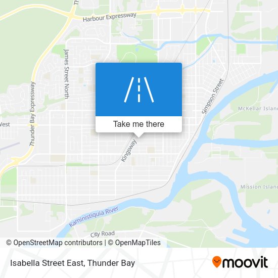 Isabella Street East map