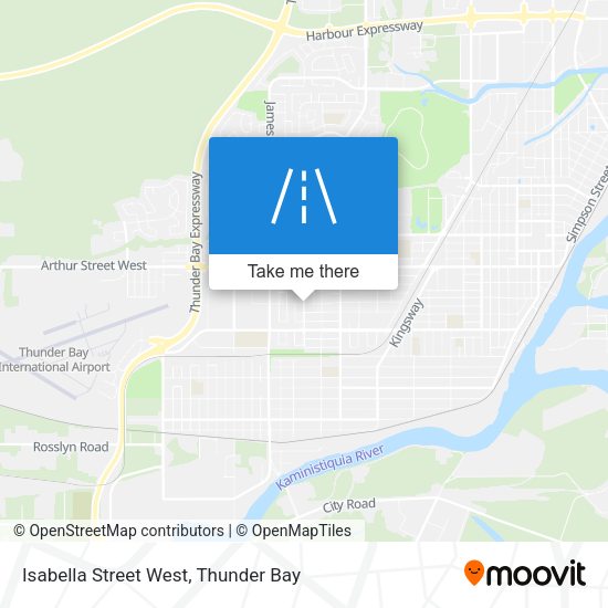 Isabella Street West map