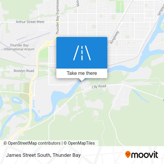 James Street South map