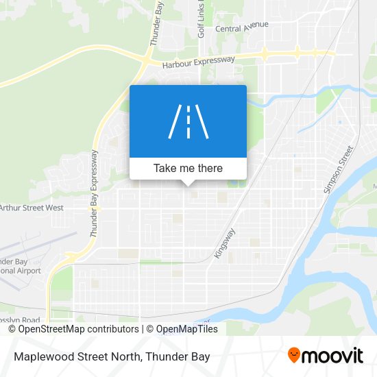 Maplewood Street North map