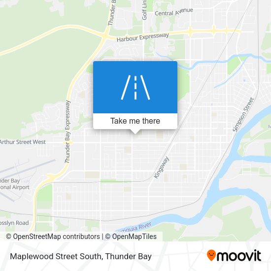 Maplewood Street South map