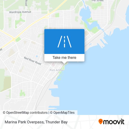 Marina Park Overpass map