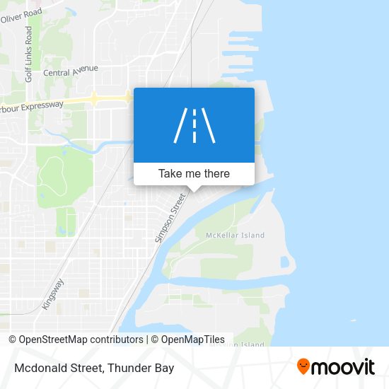 Mcdonald Street map