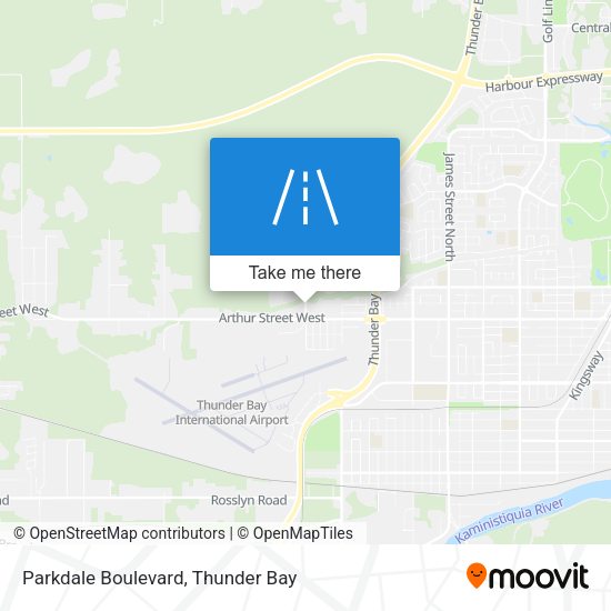 Parkdale Boulevard map