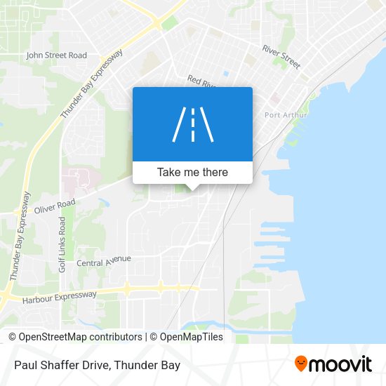 Paul Shaffer Drive map