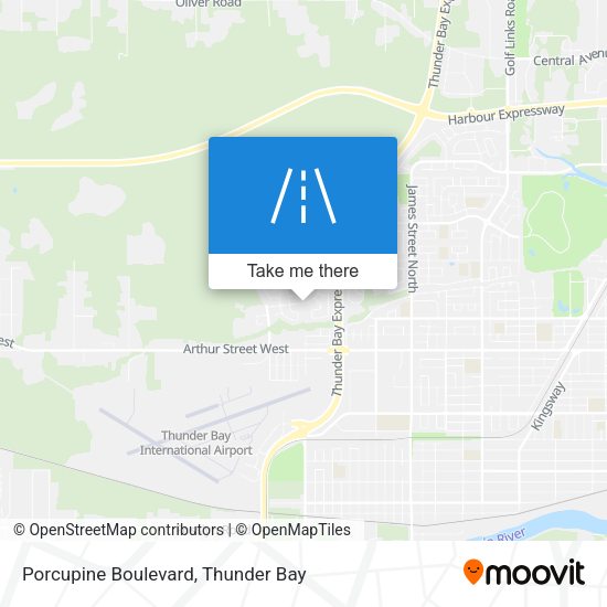 Porcupine Boulevard map