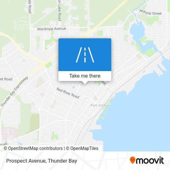 Prospect Avenue map