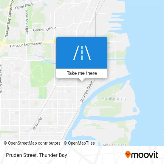 Pruden Street map