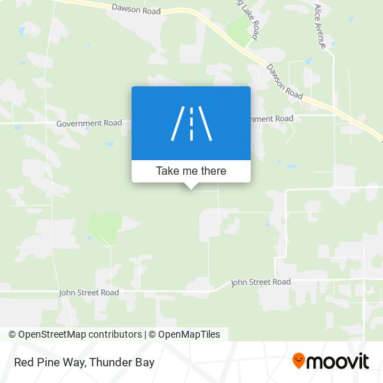 Red Pine Way map