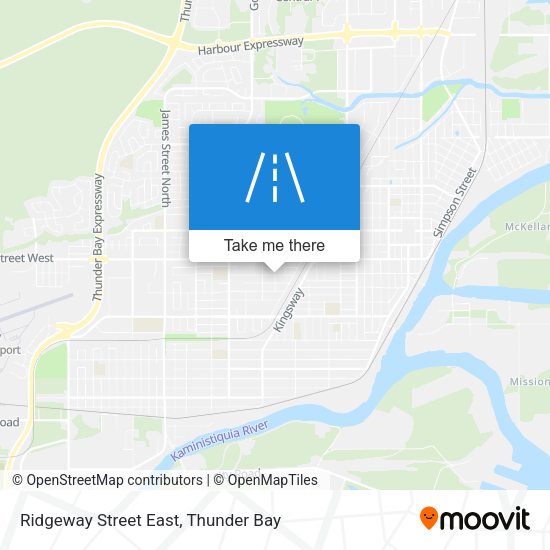 Ridgeway Street East map