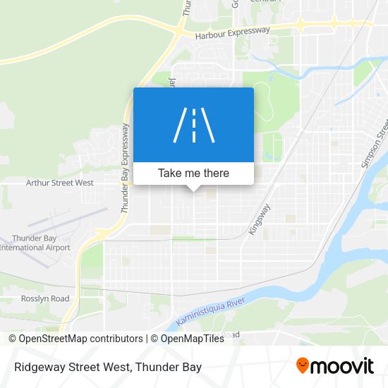 Ridgeway Street West map