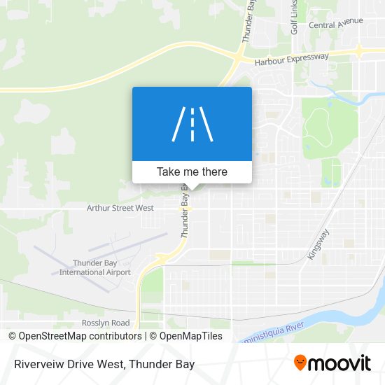 Riverveiw Drive West map