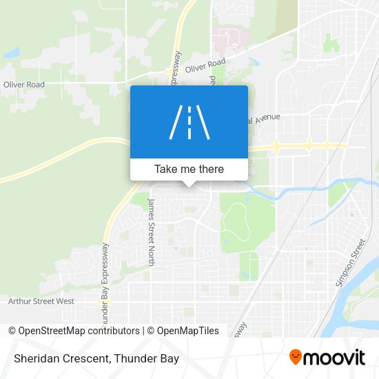 Sheridan Crescent map