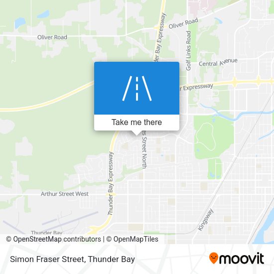 Simon Fraser Street map