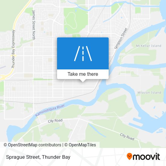 Sprague Street map