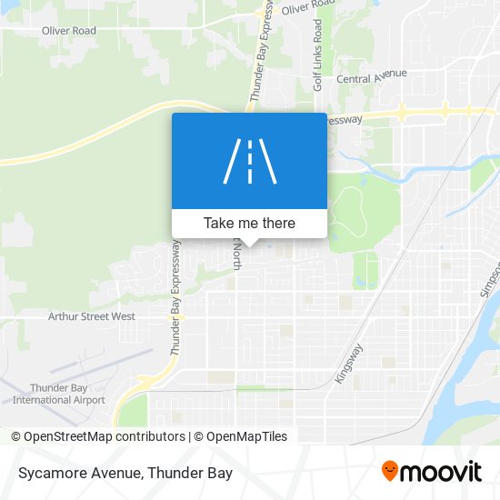 Sycamore Avenue map