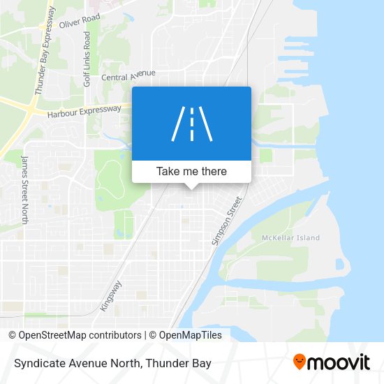 Syndicate Avenue North map