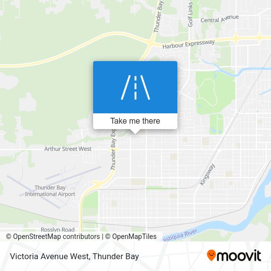 Victoria Avenue West map