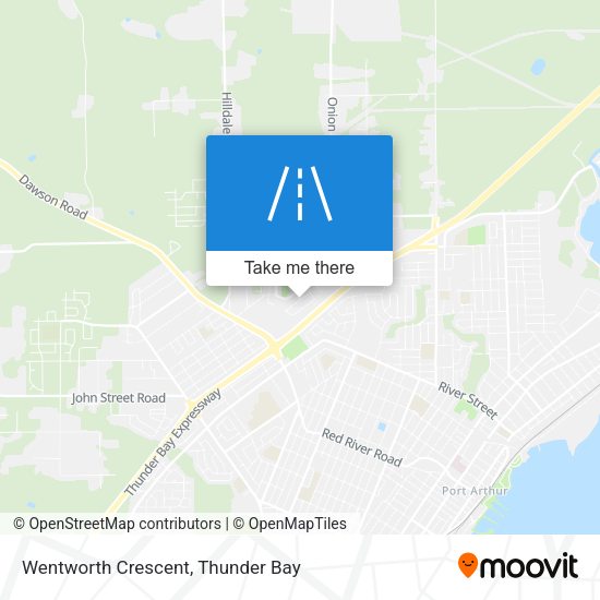 Wentworth Crescent map