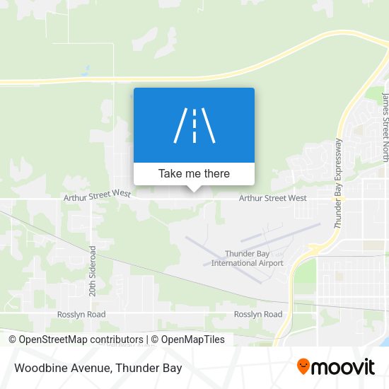 Woodbine Avenue map