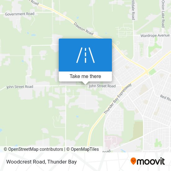 Woodcrest Road map