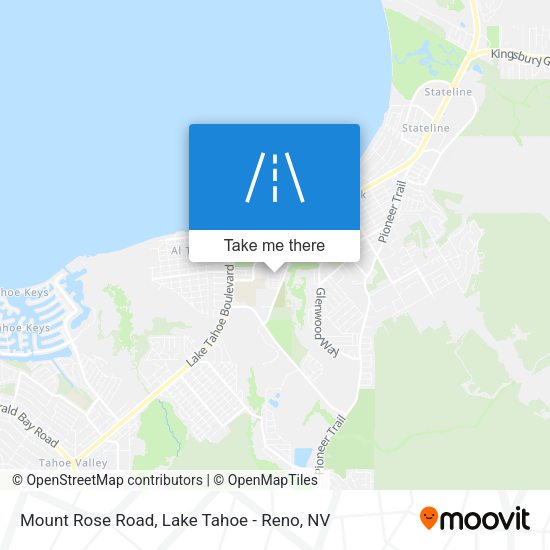 Mount Rose Road map
