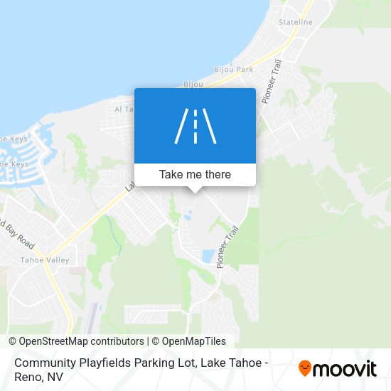Community Playfields Parking Lot map