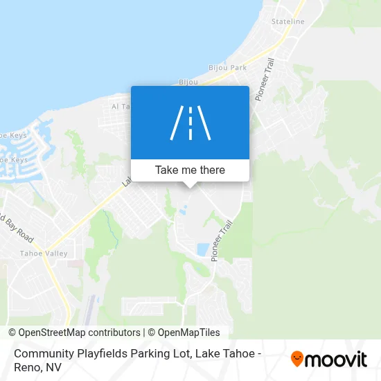 Community Playfields Parking Lot map