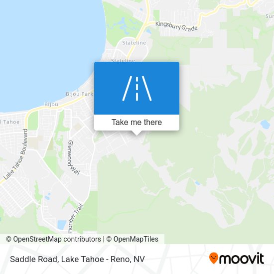 Mapa de Saddle Road