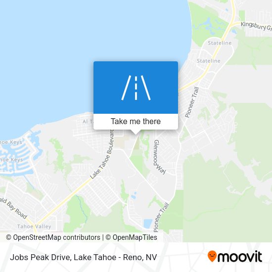 Jobs Peak Drive map