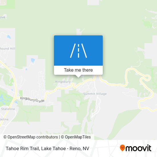 Mapa de Tahoe Rim Trail