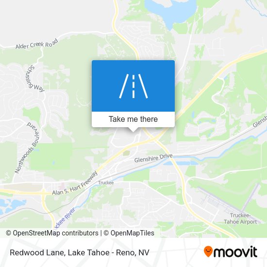 Redwood Lane map
