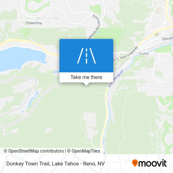 Donkey Town Trail map