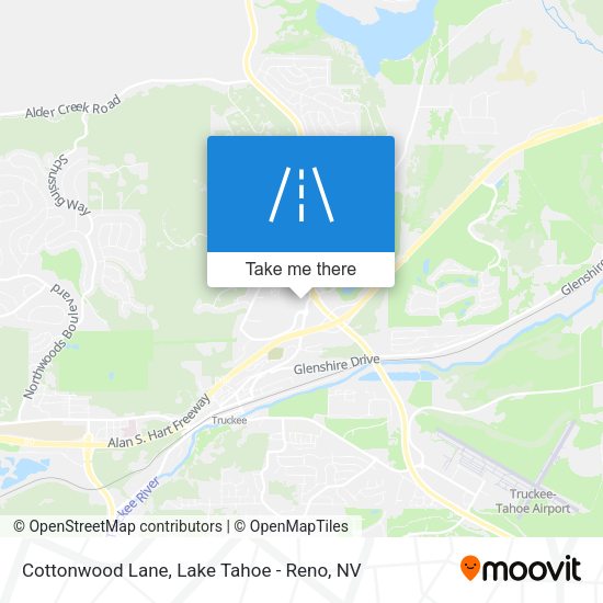 Cottonwood Lane map